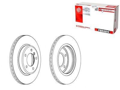 DISCOS DE FRENADO 2 PIEZAS PARTE DELANTERA BMW 3 E46 Z3 E36 Z4 E85 2.0-3.0D  