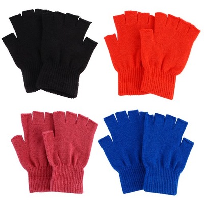 Dziane rękawiczki bez palców Zimowe rękawiczk