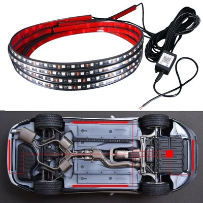 ŚWIATŁO RGB LED POD SAMOCHÓD TAŚMA PODŚWIETLENIE 120CM