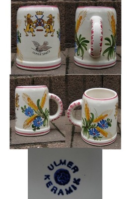Ceramiczny kufel ręcznie dekorowany Ulmer Keramik