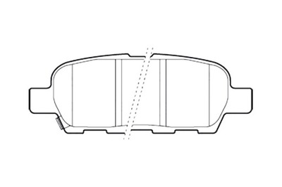 VALEO КОЛОДКИ ГАЛЬМІВНІ NISSAN X-TRAIL 01-14 ЗАД