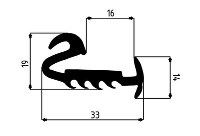 Fsr tarpan прокладка рамки двері передніх фото №1