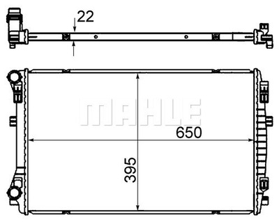 RADUADOR DEL MOTOR MAHLE CR 2054 000S  