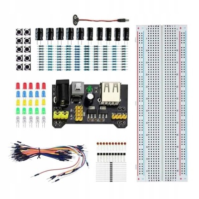 MB-102 Breadboard Kit - 830 Tie-Point Solderless