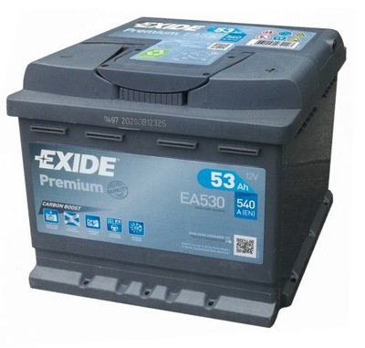 АКУМУЛЯТОР EXIDE PREMIUM 53AH 540A EA530