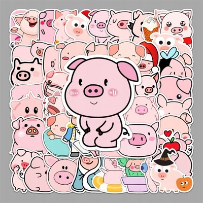 100 ШТУК PIGGY GRAFFITI НАКЛЕЙКИ CARTOON CUTE ANI LOK7875 фото