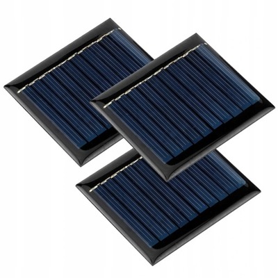 3 PIEZAS / JUEGO 3W 5V MINI PANEL SOL  