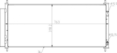 Радиатор do кондиционера jazz 08- фото №1