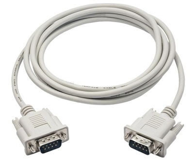 Kabel szeregowy DB9 RS232 COM M-M 2m 2x wtyk