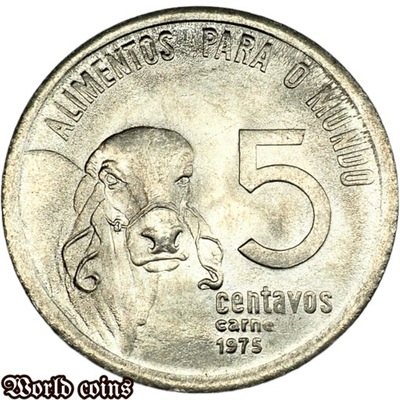 5 CENTAVOS 1975 FAO - BRAZYLIA