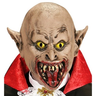 MASKA LATEKSOWA STRASZNY WAMPIR CHARAKTERYZACJA ZA WAMPIRA HORROR HALLOWEEN