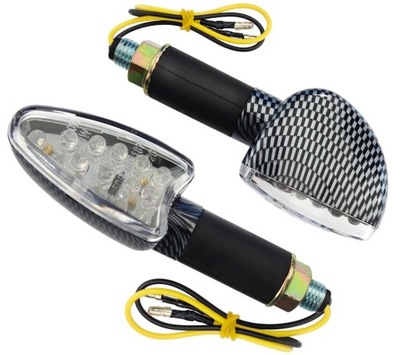 LUZ DIRECCIONAL DERECHA + IZQUIERDO DIODO LUMINOSO LED MRT-001 (15 DIOD) GRAFITOWE (Z HOMOLOGACJA)  