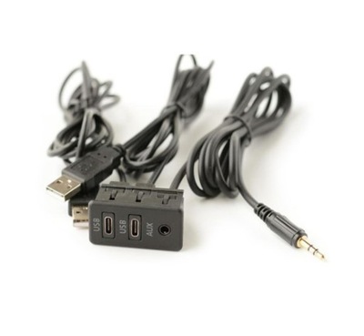 Port USB Panel Type-c Dual AUX przedłużacz USB Adapter 4