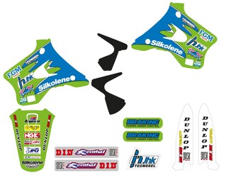 BLACKBIRD ASSORTIMENT NAKLEJEK (OKLEIN) KAWASAKI KX 125/250 94-98 REPLICA TEAM - milautoparts-fr.ukrlive.com