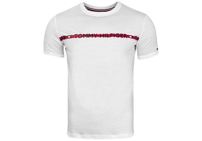 TOMMY HILFIGER KOSZULKA MĘSKA T-SHIRT WHITE r.XL