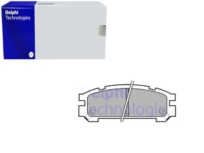 Delphi lp814 набор тормозных колодок тормозных, тормоза дисковые фото №1