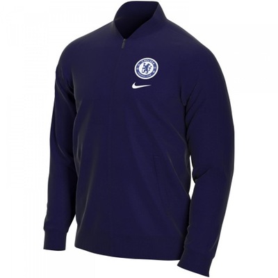 Bluza Chelsea Londyn London FC Nike Granatowa XS ciepła z meszkiem