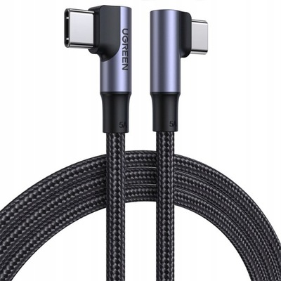 Kabel kątowy Ugreen QC 3.0, PD 100W 1M USB-C USB-C