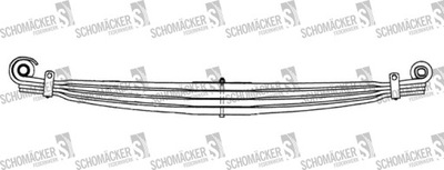 RESORTE DAF O.E. 1337165, SCHOMÄCKER 29391000  