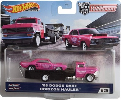 Laweta z samochodem Hot wheels GJT39