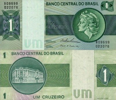 # BRAZYLIA - 1 CRUZEIRO - 1980 - P-191Ab UNC