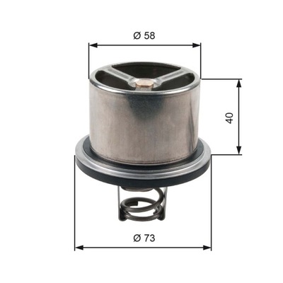 TERMOSTATO SRODKA REFRIGERACIÓN DAF 75 75 CF 85 CF 95 XF CF 75 CF 85 XF 105 XF  