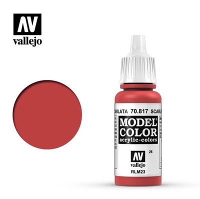 Vallejo Model Color 817-17 ml. Scarlet NEW
