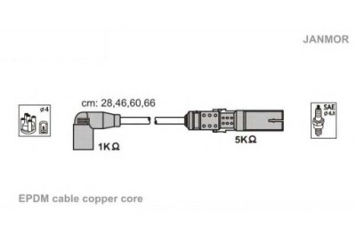 Janmor дроти запалювання seat altea 1.6 5p1 фото №1