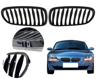 REJILLA DE RADIADOR REJILLAS BMW Z4 ROADSTER E85 E86 03-09 CARBÓN NEGRO 