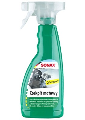 SONAX Cocpit Matowy - Atomizer. Cytrynowy