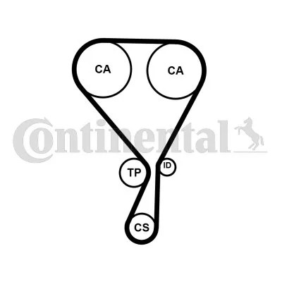 CONTINENTAL CTAM CON CT1228 РЕМІНЬ ГРМ