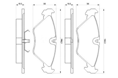 PADS BRAKE SAAB 9000 2.0/2.3/3.0 09.84-12.98  