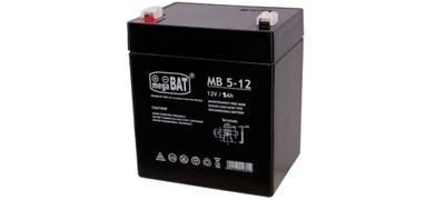 Akumulator VRLA MB 5-12 (90/70/101 mm), MEGABAT, MB 5-12
