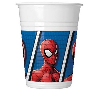 Kubeczki plastikowe Spiderman Team Up 200 ml 8 szt