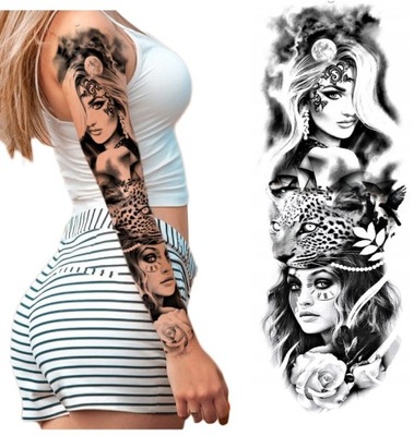 TATUAŻ ZMYWALNY TYMCZASOWY RĘKAW TWARZE KOBIET