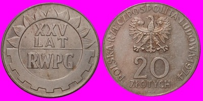 20 zł 1974 XXV LAT RWPG A 114