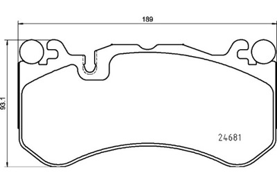 BREMBO TRINKELĖS STABDŽIŲ PRIEK. MERCEDES AMG GT C190 AMG GT R190 C C204 