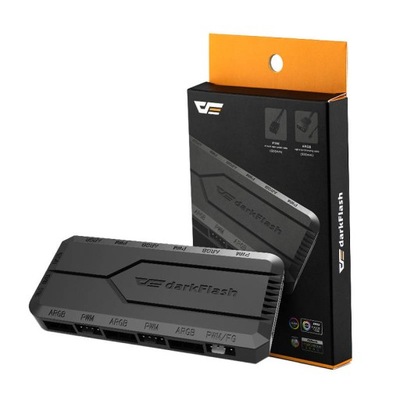 Sterownik wentylatorów Darkflash RC2 Moduł do komputera RGB PWM 4-PIN