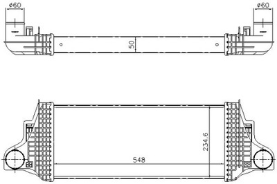 Nissens интеркулер mercedes gl x164 m w164 r фото №1
