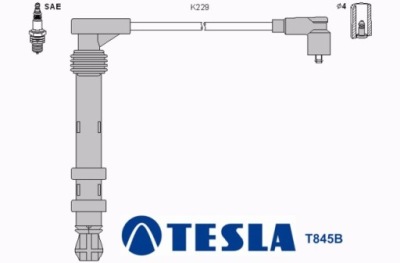 T845b дроти запалювання teslafiat фото №1