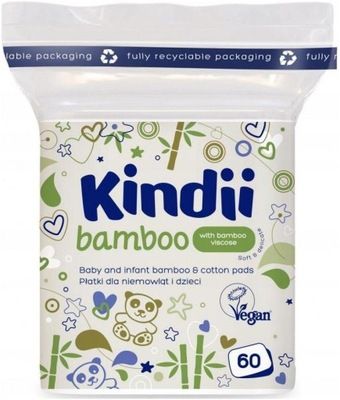 Cleanic kindii bamboo płatki dla dzieci 60szt