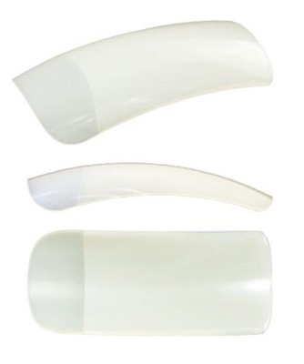 50x TIPSY naturalne mleczne KK sztuczne paznokcie
