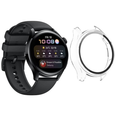 TZ Etui obudowa 2w1 ze szkłem do Huawei Watch 3 (B