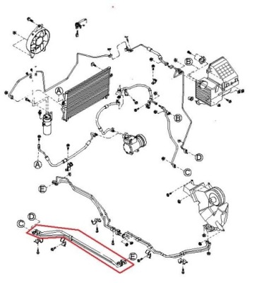 Шланг кондиціонера 0k552-61-478d kia carnival фото №1