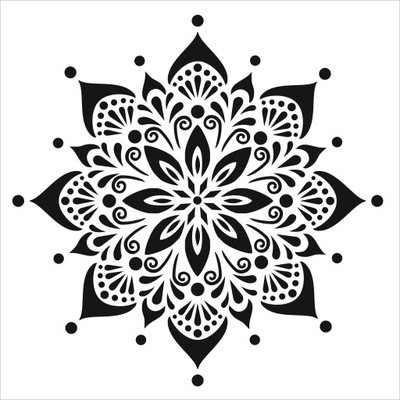 Szablon do decoupage 21x21cm Mandala