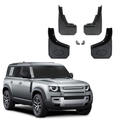 J&j automotive | брызговики крылья do land rover defender 2020- 4 штуки фото №1