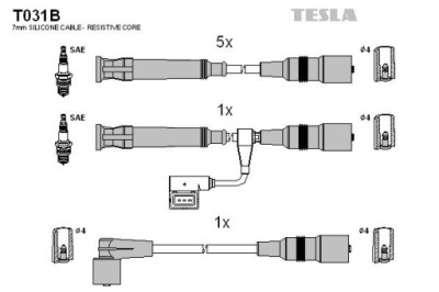 Набір трубопровід запалювання tesla t031b фото №1