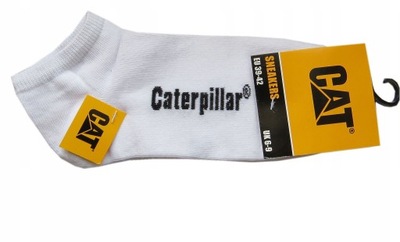 3szt Caterpillar CAT stopki skarpety 39-42 białe