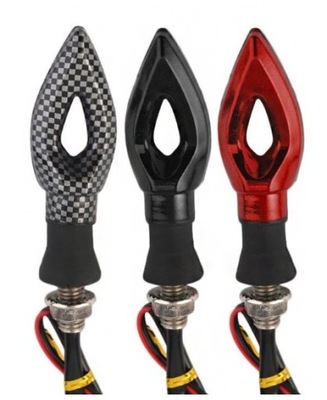 Kierunkowskazy Motocyklowe LED, Kierunki Uniwersalne 12V, ARROW - KOLORY