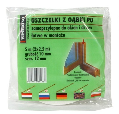 USZCZELKA GĄBKA 10*8MM 6M